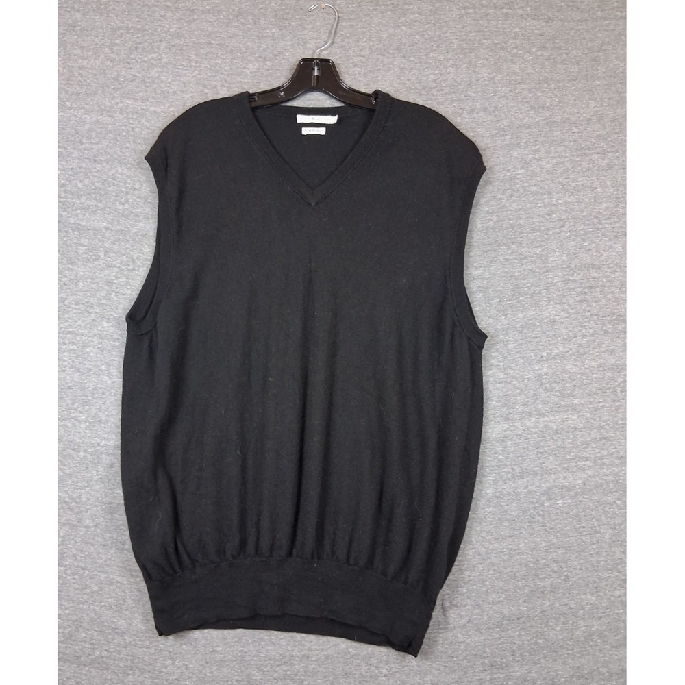 Peter Millar Mens Sweater 2XL Black Knit Merino Wool Crown Crafted Quiet Luxury
